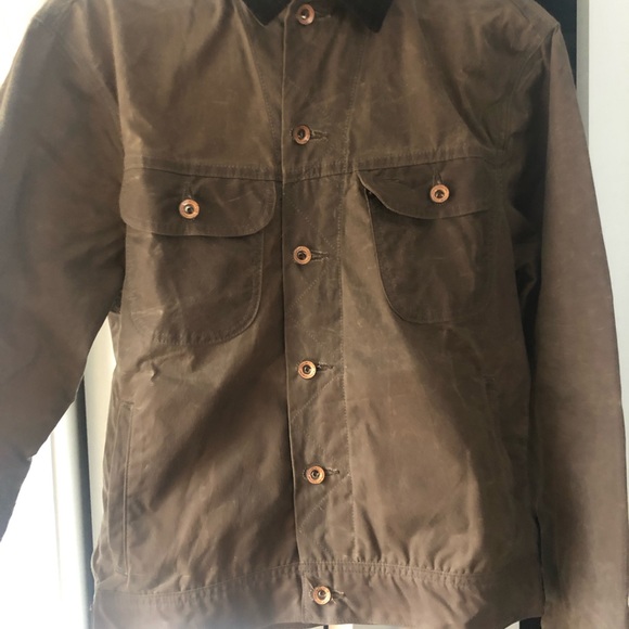 ✨SOLD✨Taylor Stitch Long Haul Trucker Jacket Waxed Canvas size 40 M’s S / W’s M - Picture 4 of 7
